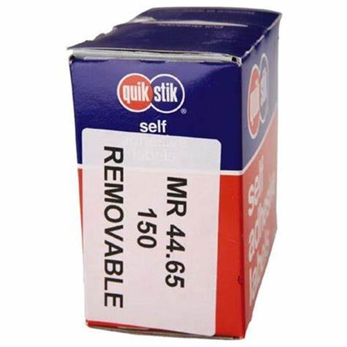 Quik Stik DSRMR4465 Labels Rectangle 44x65mm White PK150_3